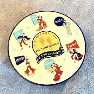 Field’s Marketplace, 6 canapé plates, in original box. mint condition, vintage.